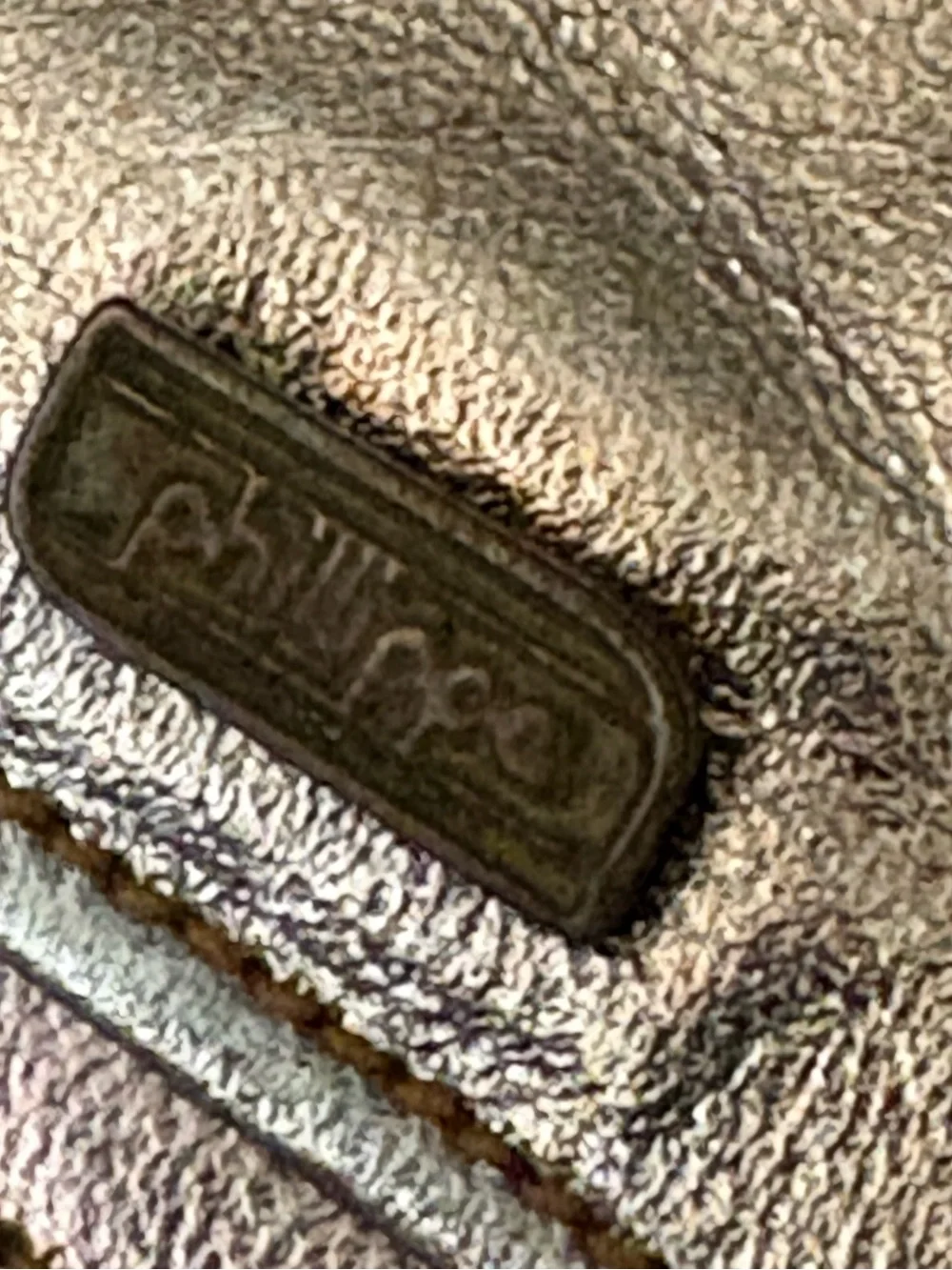 Phillipe Metallic and suede Men’s Leather Wallet